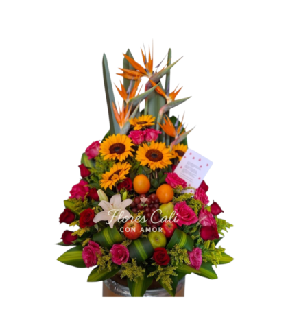 Arreglo Floral con Frutas 37