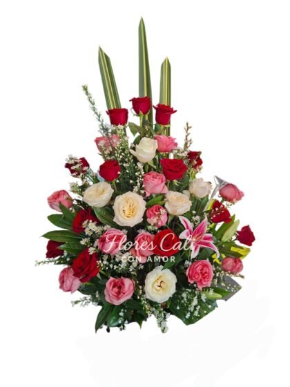 Arreglo Floral Elegante con Rosas 40